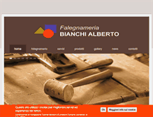 Tablet Screenshot of falegnameriabianchi.com